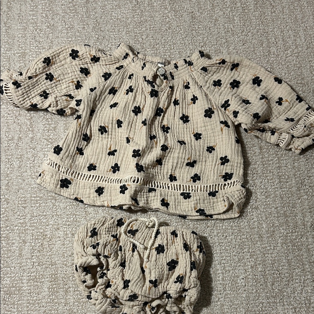 Rylee + Cru top and bloomers matching set